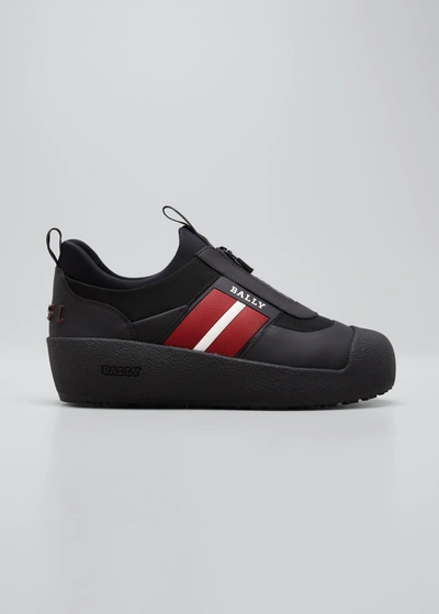 Shop Bally Men's Cunirot Trainspotting Platform Sneakers In 0100 Black