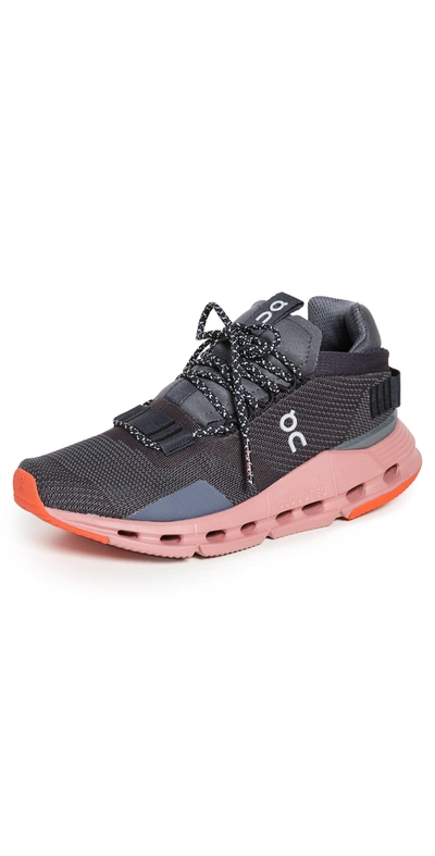 On Women's Cloudnova Low Top Running Sneakers In Eclipse/rose