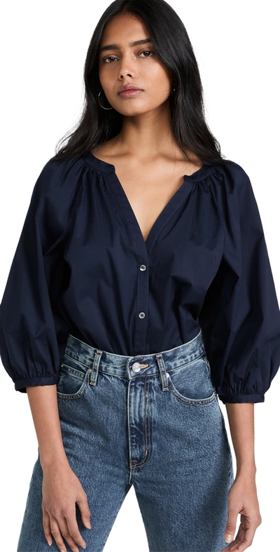 Shop Staud New Dill Top In Navy
