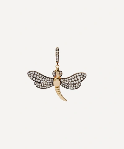 Shop Annoushka 18ct Gold Mythology Diamond Dragonfly Charm