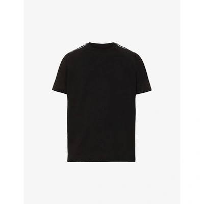 Shop Givenchy 4g Logo-print Cotton-jersey T-shirt In Black