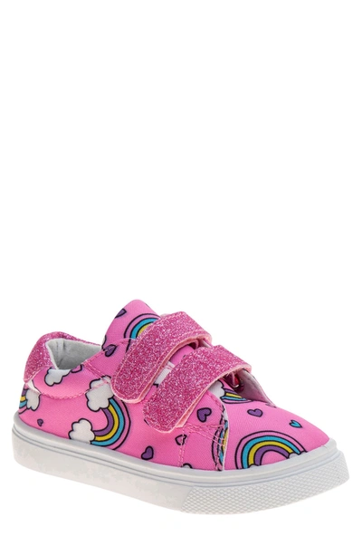 Shop Nanette Lepore Rainbow Canvas Sneaker In Pink