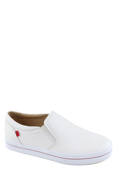 Shop Marc Joseph New York Jamie Slip-on Sneaker In White Napa Soft