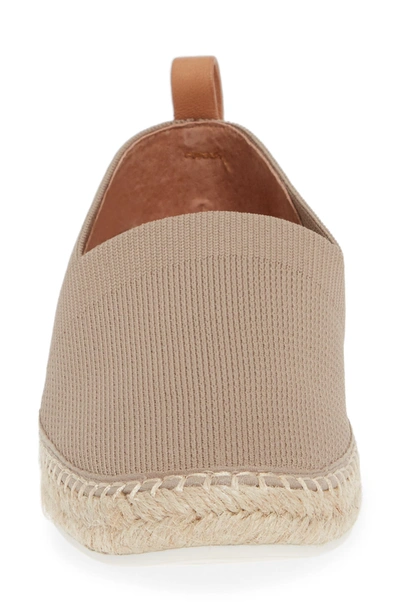 Shop Gentle Souls By Kenneth Cole Lizzy Espadrille Flat In Mushroom Fabric