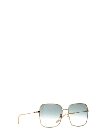 Shop Gucci Gg0443s Gold Female Sunglasses