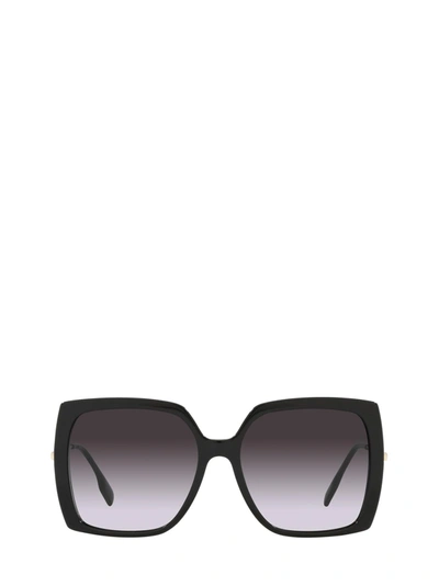 Shop Burberry Be4332 Black Female Sunglasses