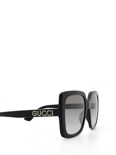 Shop Gucci Gg0418s Black Female Sun In .