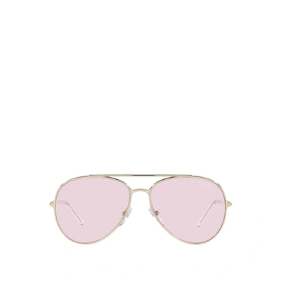 Shop Prada Pr 66xs Pale Gold Female In .