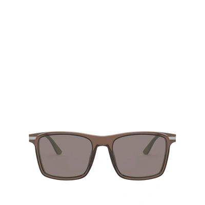 Shop Prada Pr 19xs Brown Male Sungl In .