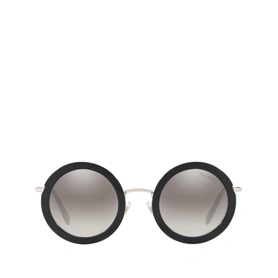 Shop Miu Miu Mu 59us Black Female Sunglasses