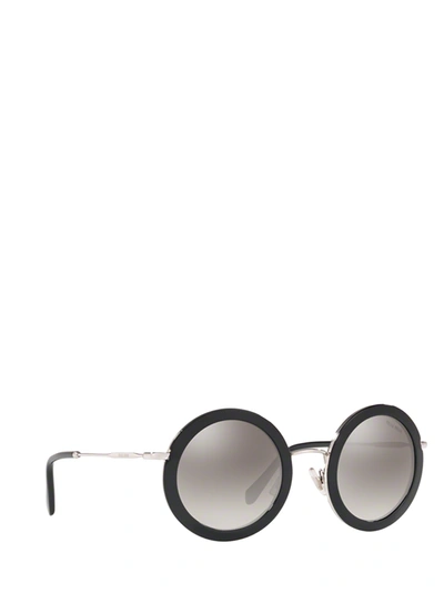 Shop Miu Miu Mu 59us Black Female Sunglasses