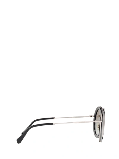 Shop Miu Miu Mu 59us Black Female Sunglasses