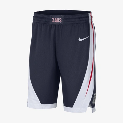 Shop Nike Men's College Dri-fit (gonzaga) Basketball Shorts In Blue