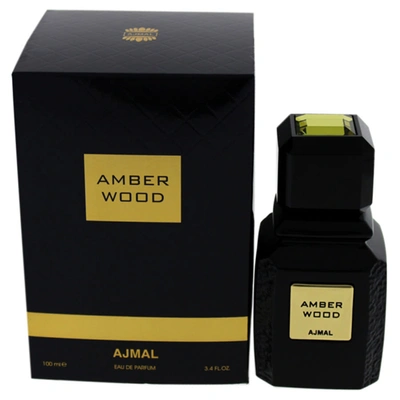 Shop Ajmal Amber Wood By  For Unisex - 3.4 oz Edp Spray In Amber / White