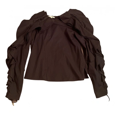 Pre-owned Antonio Berardi Blouse In Black