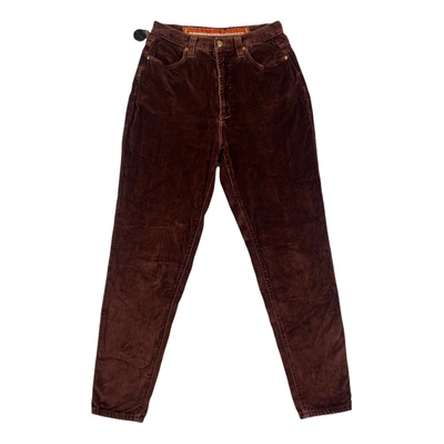 TRUSSARDI Pre-owned Jeans In Brown