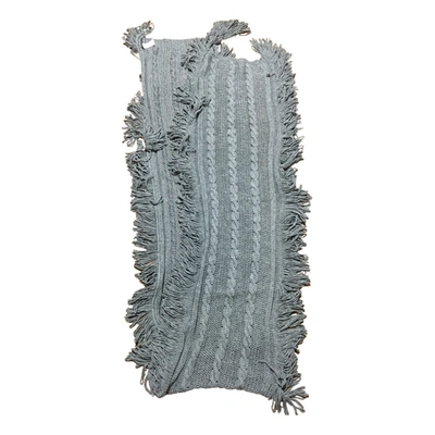 Pre-owned Patrizia Pepe Wool Stole In Grey