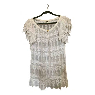 ALICE BY TEMPERLEY Pre-owned Lace Mini Dress In White
