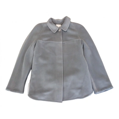 Pre-owned Armani Collezioni Wool Coat In Grey