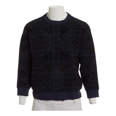 Pre-owned Alexander Mcqueen Wool Jumper In Navy