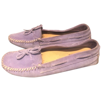 Pre-owned Carshoe Leather Flats In Purple