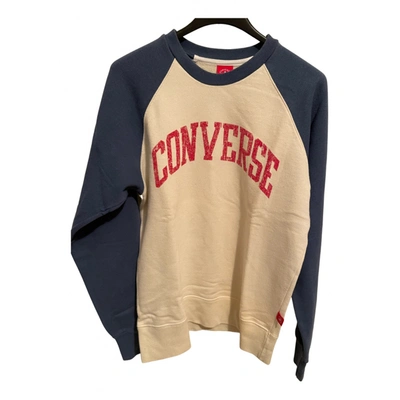Pre-owned Converse Sweatshirt In White