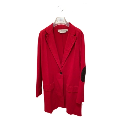 Pre-owned Manila Grace Coat In Red