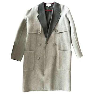 Pre-owned Alexander Wang Wool Coat In Grey
