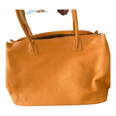 Pre-owned Ermanno Scervino Leather Handbag In Orange