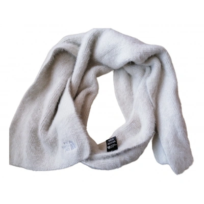 Pre-owned The North Face Wool Scarf In Grey