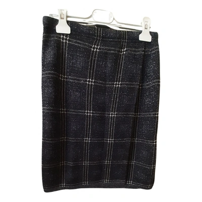 Pre-owned Circus Hotel Wool Mini Skirt In Blue