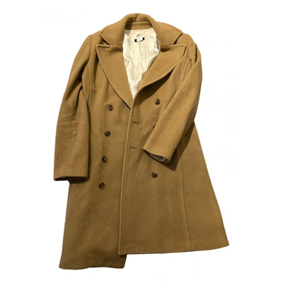 Pre-owned Jcrew Cashmere Coat In Camel