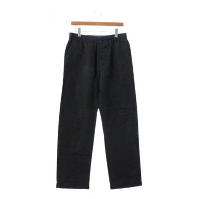 Pre-owned Margaret Howell Linen Trousers In Black