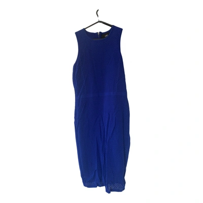 Pre-owned Line Mid-length Dress In Blue