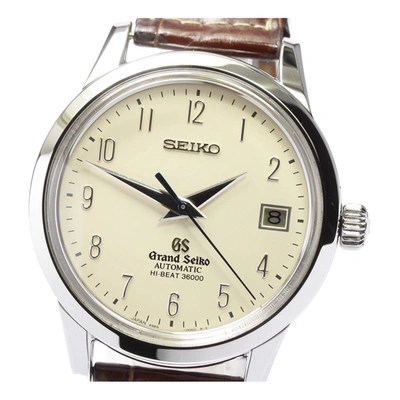 Pre-owned Grand Seiko Watch In Beige