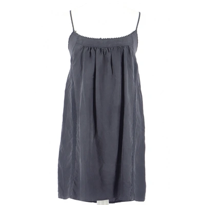 Pre-owned Comptoir Des Cotonniers Silk Dress In Grey