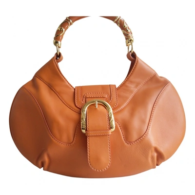Pre-owned Escada Leather Handbag In Orange