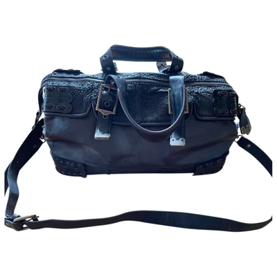 Pre-owned Donna Karan Leather Handbag In Brown
