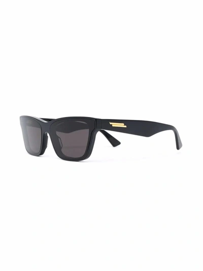 Shop Bottega Veneta Men's Black Acetate Sunglasses