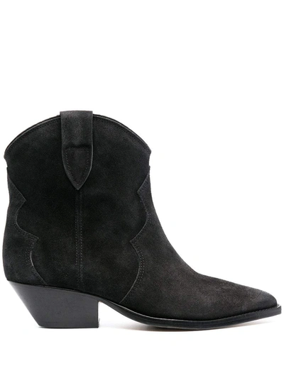 Shop Isabel Marant Dewina Ankle Boots In Black