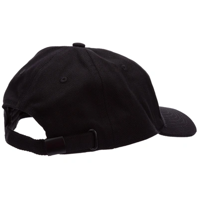 Shop Versace Jeans Couture Adjustable Men's Cotton Hat Baseball Cap In Black