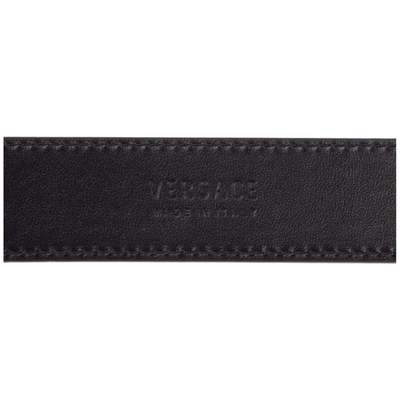 Shop Versace Women's Genuine Leather Belt   La Medusa In Black