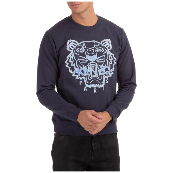 Kenzo Men's Sweatshirt Sweat Tiger In Blue | ModeSens