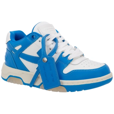 Shop Off-white Women's Shoes Leather Trainers Sneakers  Out Off Office In Light Blue