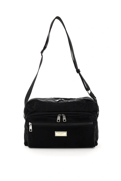Shop Dolce & Gabbana Nylon Samboil Bag In Black