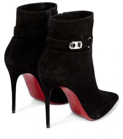 Shop Christian Louboutin Lock So Kate Ankle Boots In Black
