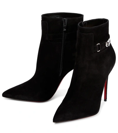 Shop Christian Louboutin Lock So Kate Ankle Boots In Black