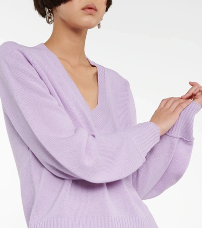 Shop Dorothee Schumacher Modern Statements Wool And Cashmere Sweater In Soft Lavender