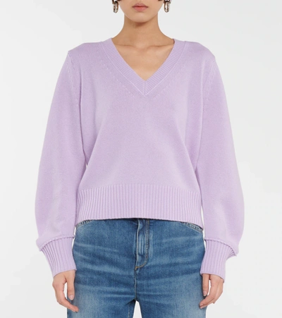 Shop Dorothee Schumacher Modern Statements Wool And Cashmere Sweater In Soft Lavender