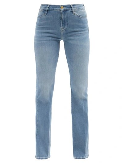 Frame Jeans Vita Alta Gamba Flare In Mid Denim | ModeSens